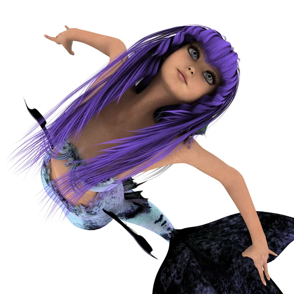 3D CG rendering of a mermaid — Stock Photo, Image