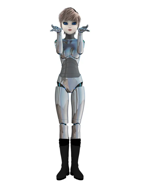 3D CG rendering of a female robot — Stock Photo, Image