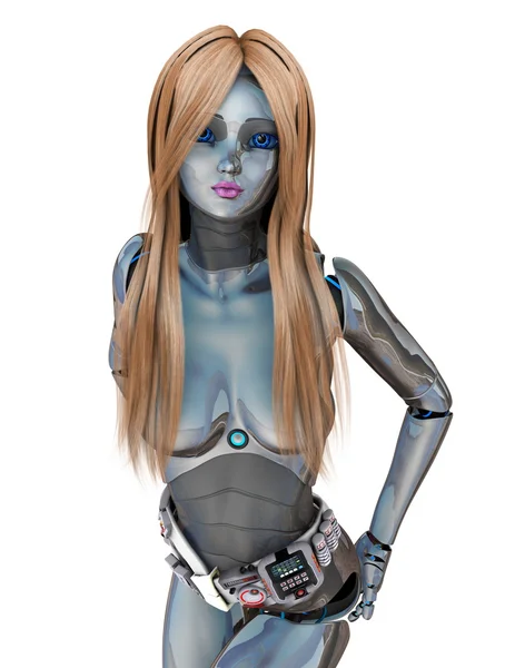 3D CG rendering of a female robot — Stock Photo, Image