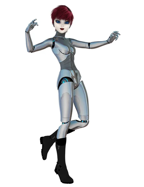 3D CG rendering of a female robot — Stock Photo, Image