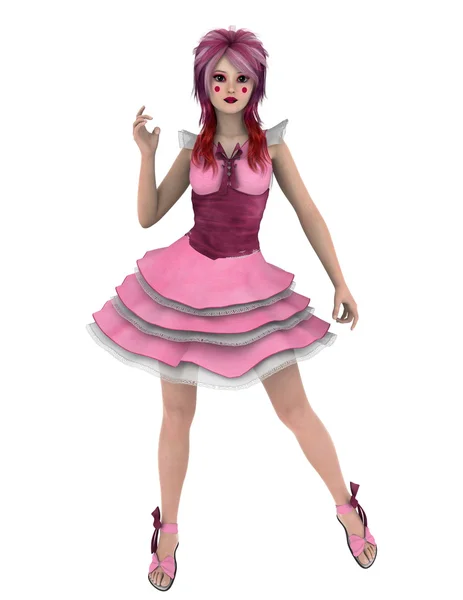 3D CG renderização de uma jovem mulher — Fotografia de Stock