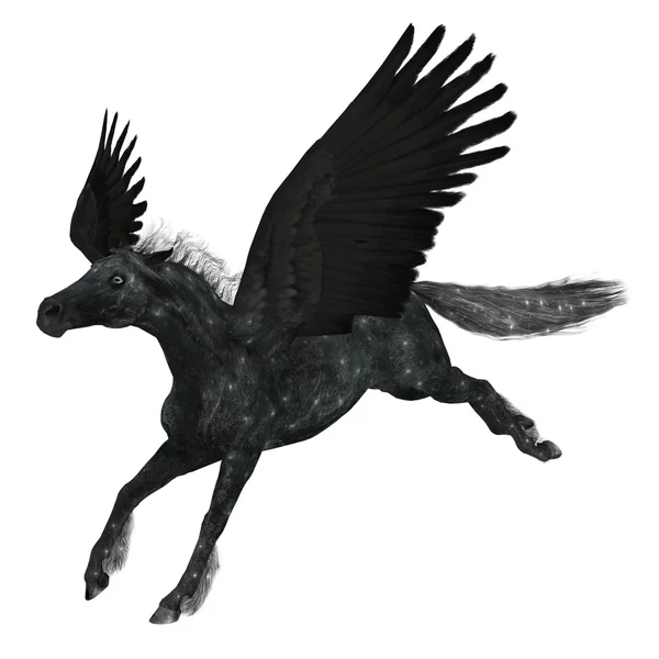 Rendering 3D CG di un pegaso — Foto Stock