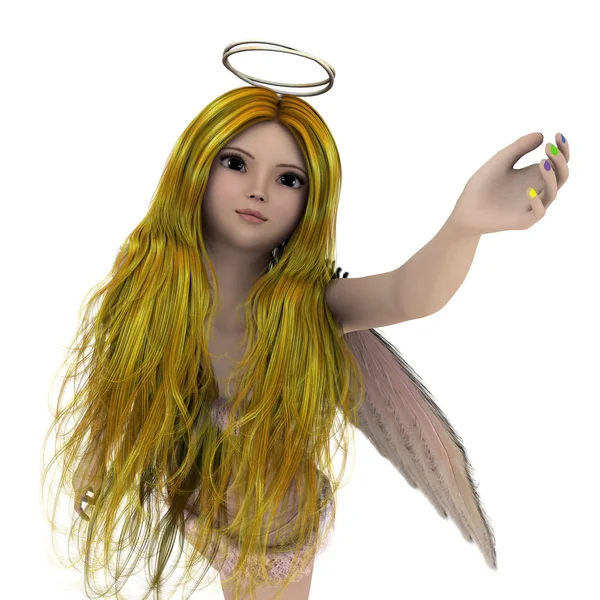 3D CG representación de un ángel — Foto de Stock