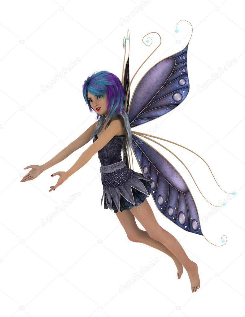 3D CG rendering of a fairy