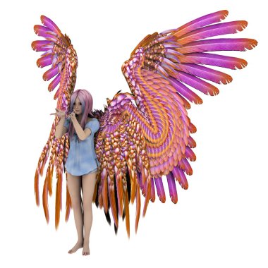 bir meleğin 3d cg işleme