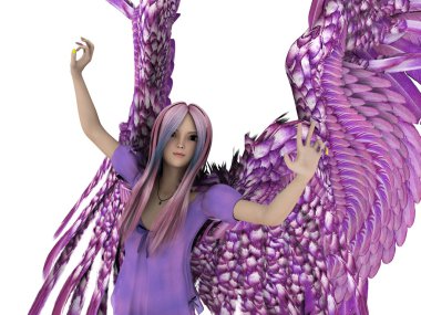 bir meleğin 3d cg işleme