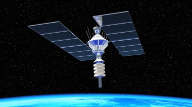 insan yapımı uydu 3d cg render