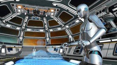 3d cg işleme bir robot