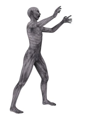 3d cg işleme bir zombi