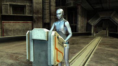 3d cg işleme bir robot