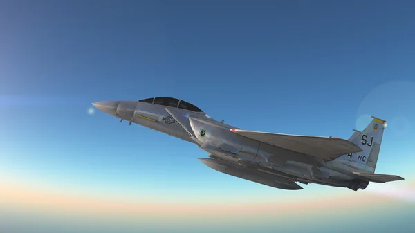 3D CG rendering of fighter — Stock Photo, Image