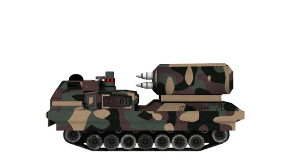 3D CG rendering of armored fighting vehicle — Stock Photo, Image