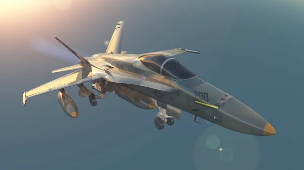 3D CG rendering of a fighter — Stock Photo, Image