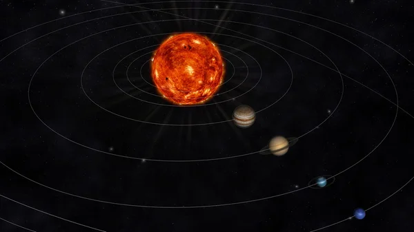 3D cg Darstellung von Planeten — Stockfoto