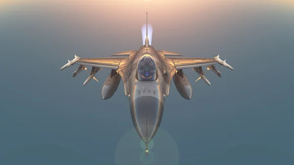 3D CG rendering of a fighter — Stock Photo, Image