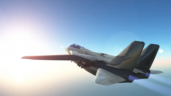 Render CG 3D dari sebuah fighter — Stok Foto