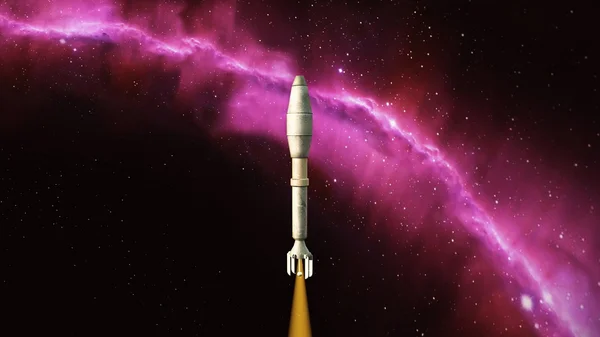 3D CG rendering of a rocket — Stock Photo, Image