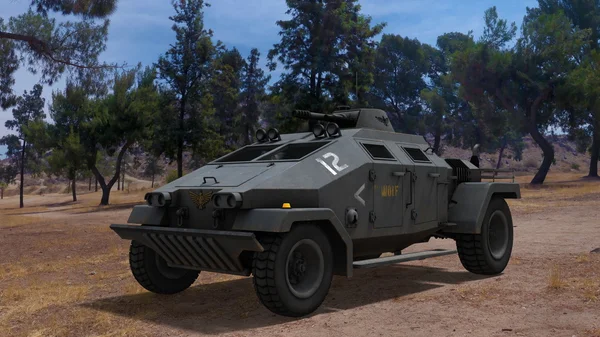 3D rendu 3D du véhicule blindé de combat — Photo