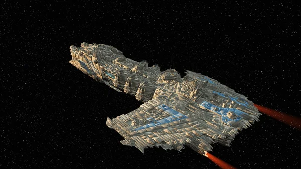 3D CG rendering of  a space ship — Stock Photo, Image