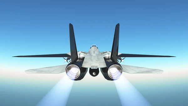 3D CG rendering of a fighter — Stock Photo, Image