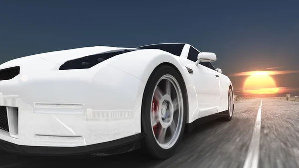 3d cg rendu d'une voiture de sport — Photo