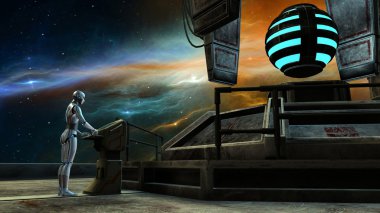 3d cg işleme bir robot