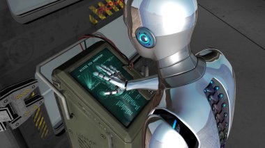 3d cg işleme bir robot