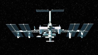 insan yapımı uydu 3d cg render