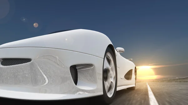 3D-cg rendering van een sportauto — Stockfoto