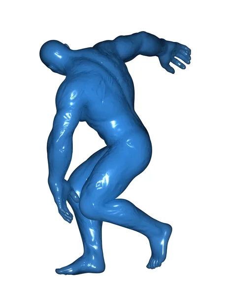 3D CG renderização de um corpo humano — Fotografia de Stock