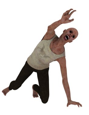 3d cg işleme bir zombi