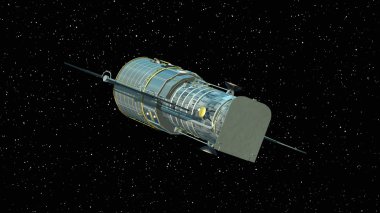 insan yapımı uydu 3d cg render