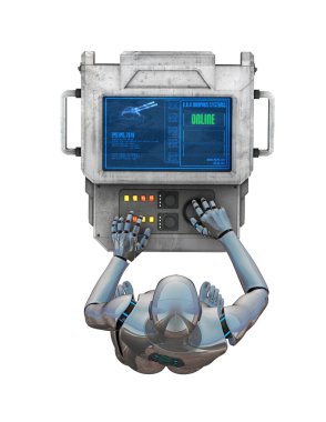 3d cg işleme bir robot