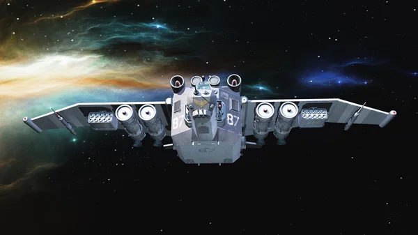 3D CG renderização de uma nave espacial — Fotografia de Stock