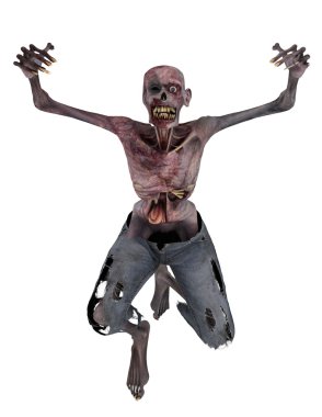 3d cg işleme bir zombi