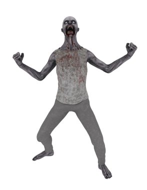 3d cg işleme bir zombi