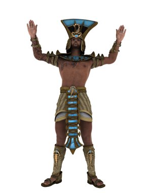 3d cg işleme bir Firavun 