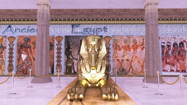 이집트 미술 박물관의 3d cg 렌더링 — 스톡 사진