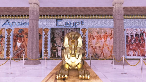 Vykreslování 3D cg egyptského muzea umění — Stock fotografie