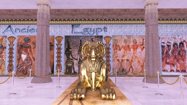 3D CG rendering of egyptian art museum — Stock Photo, Image