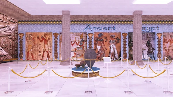 Vykreslování 3D cg egyptského muzea umění — Stock fotografie