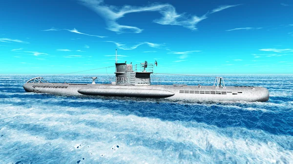 Representación 3D CG de un submarino — Foto de Stock