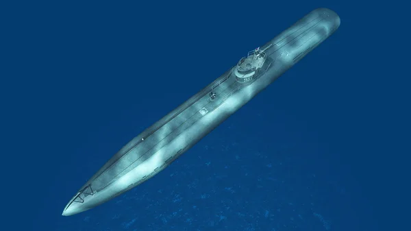 Representación 3D CG de un submarino — Foto de Stock