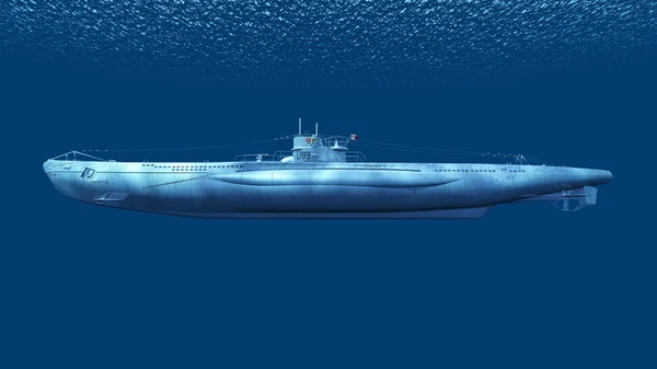 Απόδοσης 3D cg ενός υποβρυχίου — Φωτογραφία Αρχείου