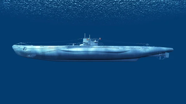 3D CG renderização de um submarino — Fotografia de Stock