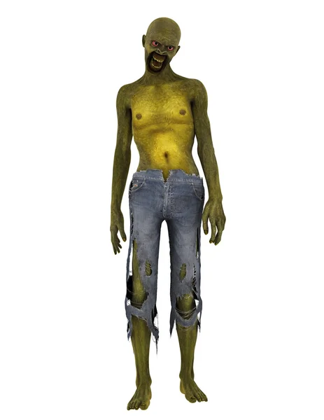 Rendering 3D CG di uno zombie — Foto Stock