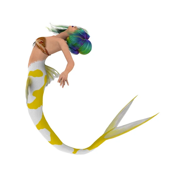 3D CG рендеринг русалки — стоковое фото