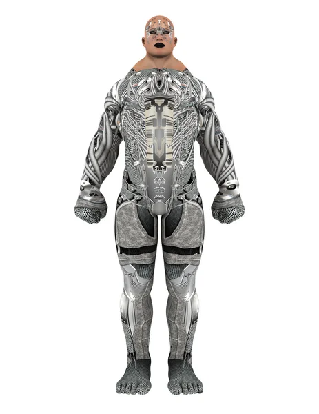 3D CG renderização de um androide — Fotografia de Stock