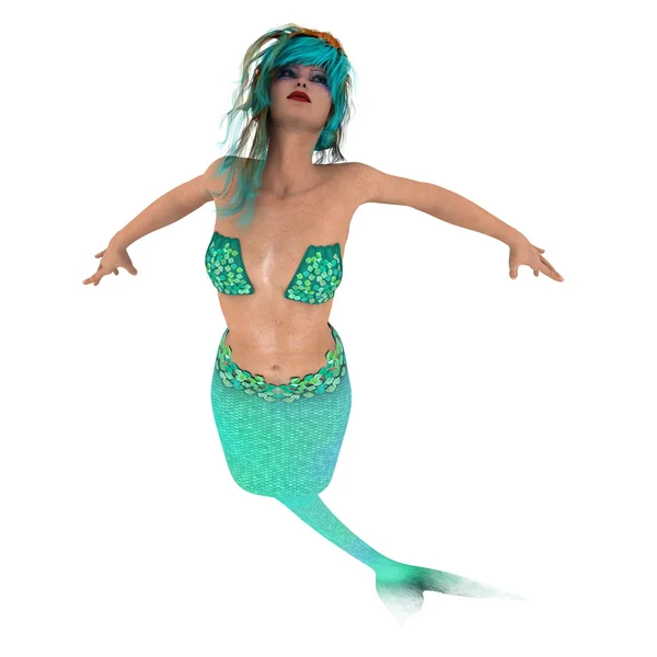 3D CG representación de una sirena —  Fotos de Stock