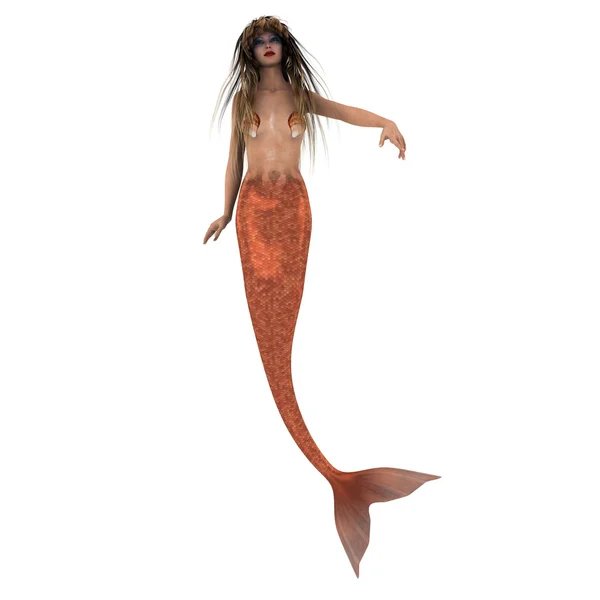 3D CG representación de una sirena — Foto de Stock